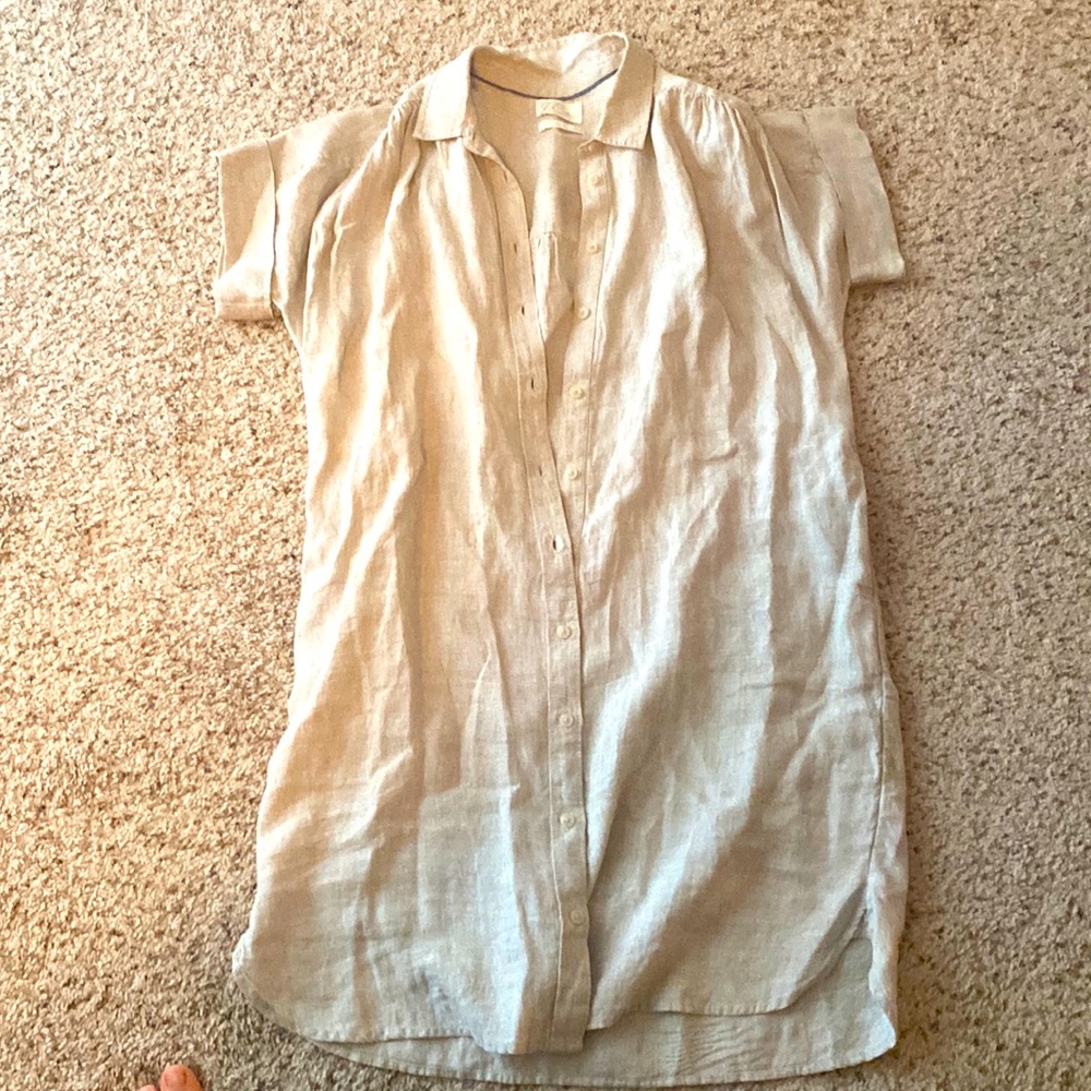 J Crew Linen Dress Medium